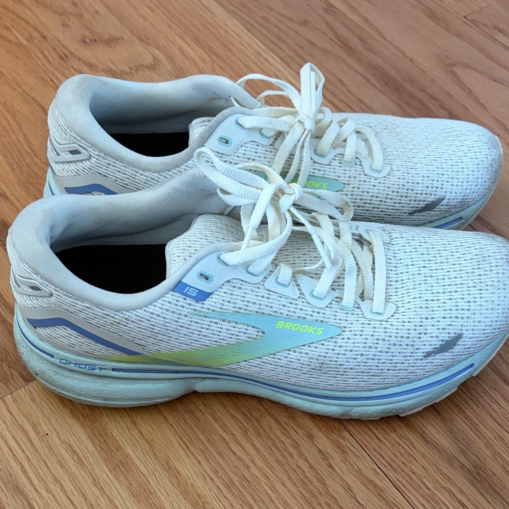 Brooks Women’s Crwam Running Shoes with Blue and Lime Accents